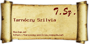 Tarnóczy Szilvia névjegykártya